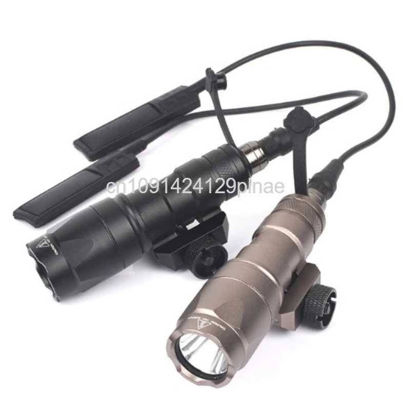 Tactical SF M300A M300B Airsoft Gl El Feneri ift Anahtar AR15 Tfek 20mm Ray Avclk Silah LED Silah Lambas zcilik IklarXJ250701