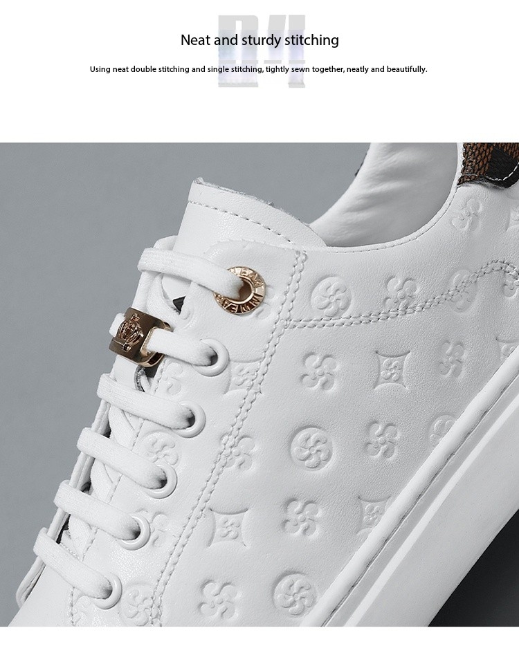 Men's breathable white shoes, men's summer casual board shoes, trendy shoes, men's hot items, one foot kick