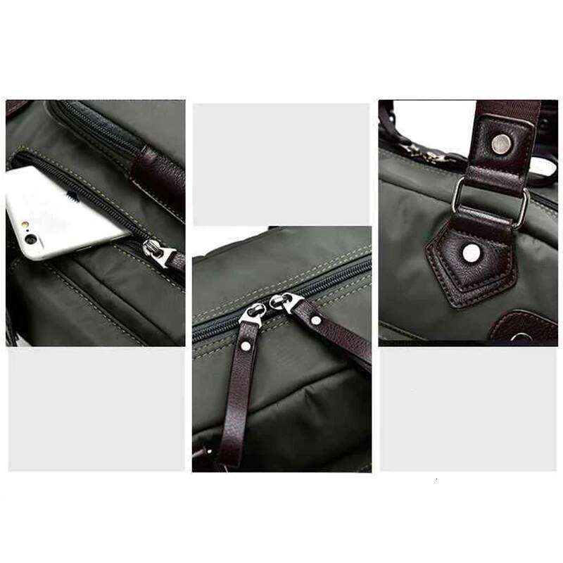 Men's Shoulder Bag Nylon Material British Casual Fashion School Style High Quality Multi-function Large Capacity Design
