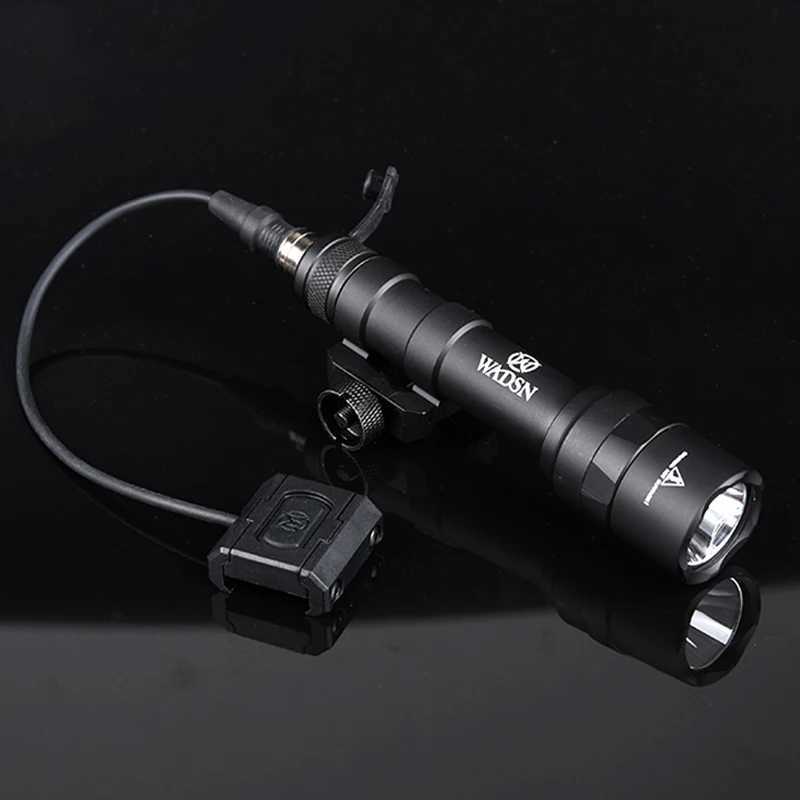 WADSN SF Surefire M600U Airsoft Flashlight Modbutton Set Tactical Lantern Torch AR15 Scout Rifle Gun Weapon LED Light For 20mm XJ250701