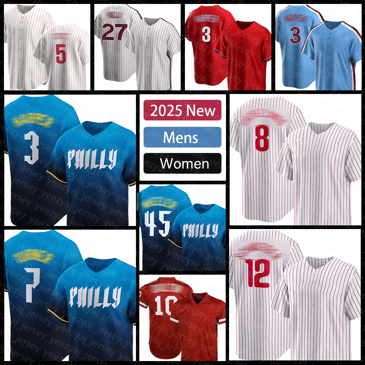 Nick Castellanos Men's Baseball Jerseys Phillies 3 Harper Bryson Stott Kepler Kyle Schwarber Alec Bohm Zack Wheeler Bryson Stott Trea Brandon Marsh Turner Max