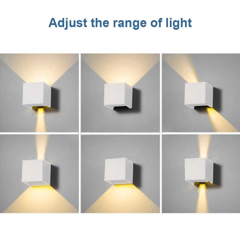 DC12V-24V LED 6W/12W Outdoor Waterproof IP65 Wall Light Porch Garden Wall Lamp Indoor Bedroom Living Room Decoration Lighting XJ250624