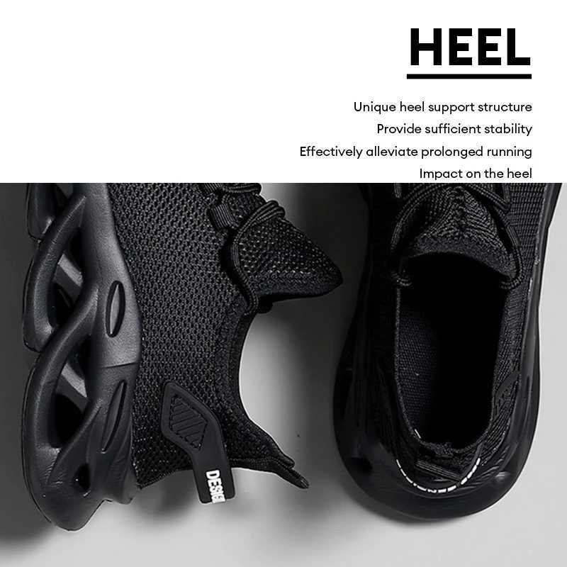 Mens Shock-absorption Light Running Black Jogging Shoes Brown Casual Sneakers Womens Outdoor Breathable White Tennis Shoes Z250702