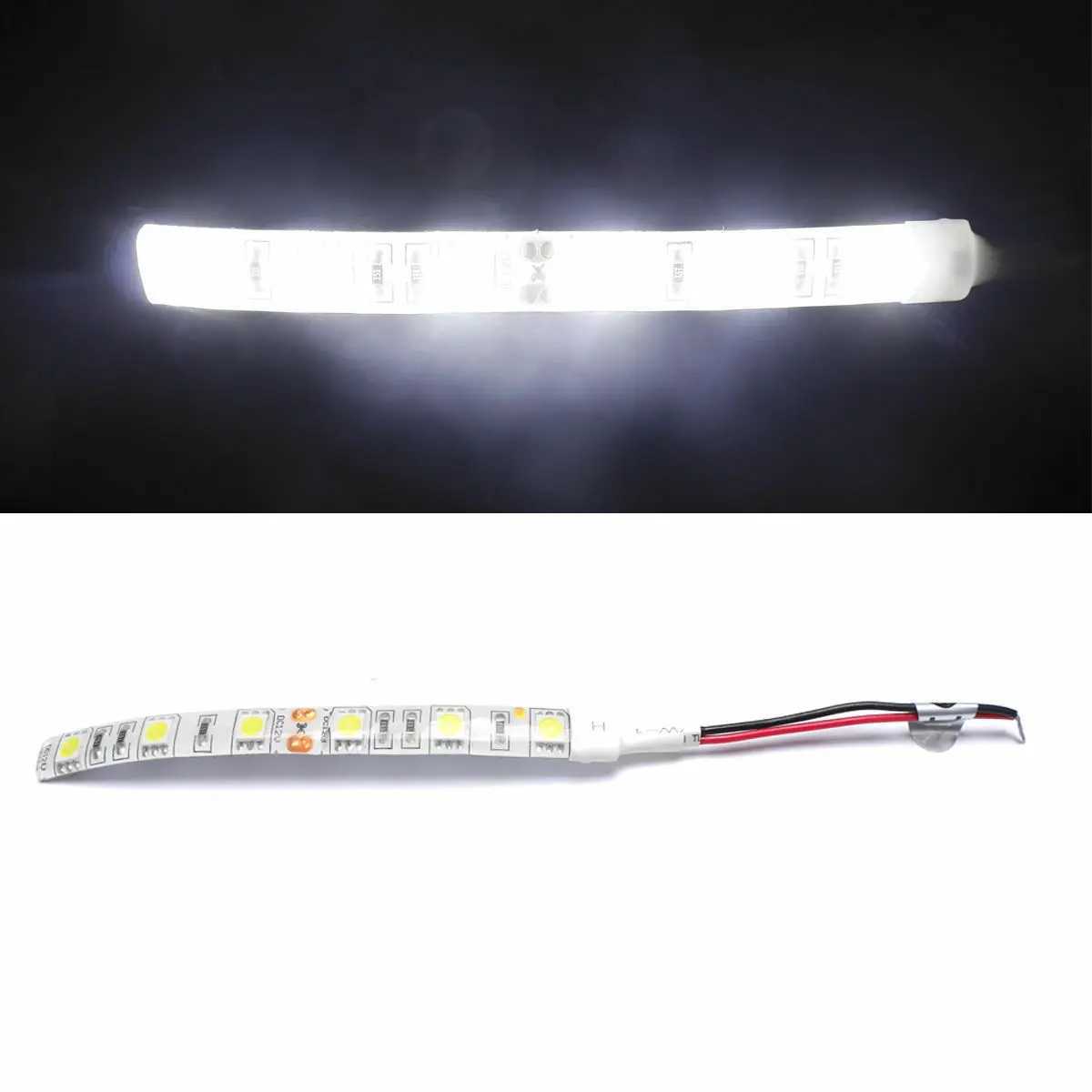 10pcs 12V 24V 10cm 20cm 30cm 50cm 1m 5m 5050 LED Flexible Strip 60 leds/m Soft Cuttable LED Strip Tape Waterproof Non Waterproof W250701