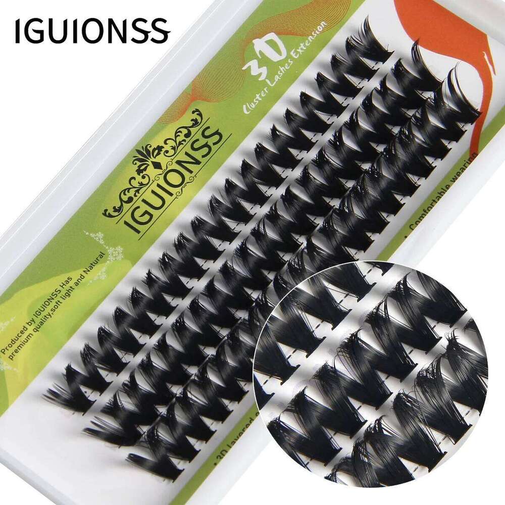 IGUIONSS Segmented False Eyelash Extension DIY Natural Individual Lash Makeup Tools Soft Easy to Operate Eyelashes X250702