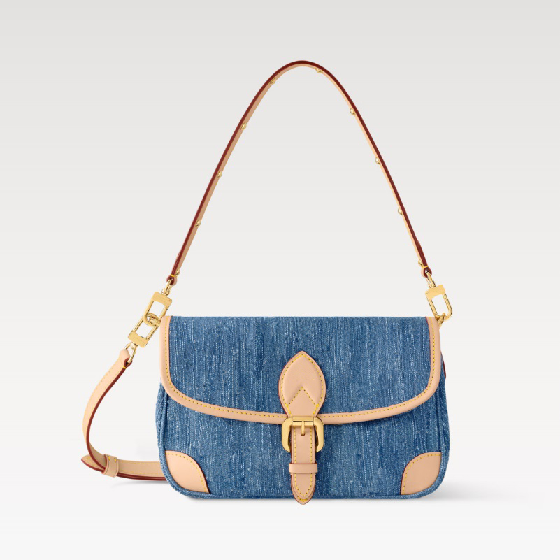 Fashion crossbody bag classic women's shoulder bag denim letter printed outdoor handbag