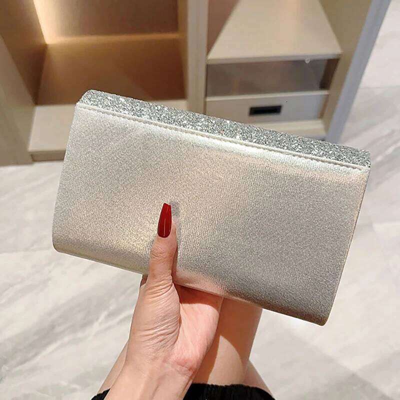 Designer Bag Luxury Bag Women Evening Shinny Handbag Ladies Glitter Sequin Clutch Purse Chain Shoulder Crossbody Bag For Wedding Party Xa32zd