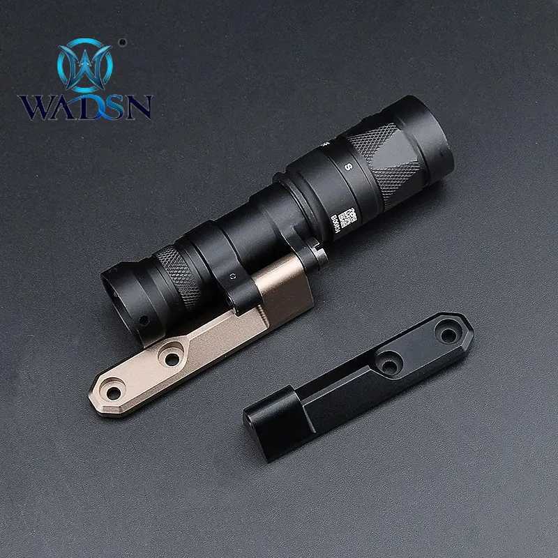 WDASN M340/M640 Flashlight Base Fit M-lok/Keymod Rail Tactical Light Equipment M340 M640 Flashlight Mount Base Airsoft Parts XJ250701