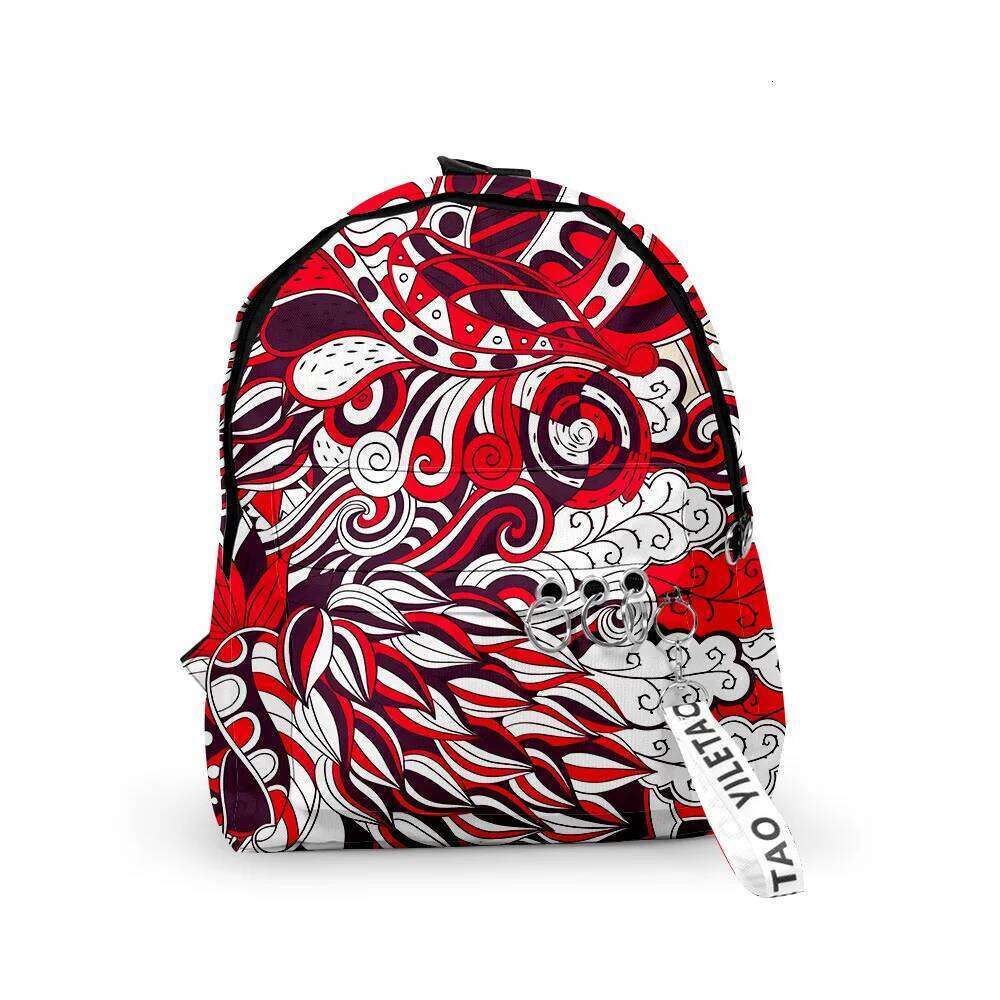 Fashion Novelty Ethnic style Boys/Girls pupil School Bags 3D Print Keychains Oxford Waterproof Cute Small Backpacks
