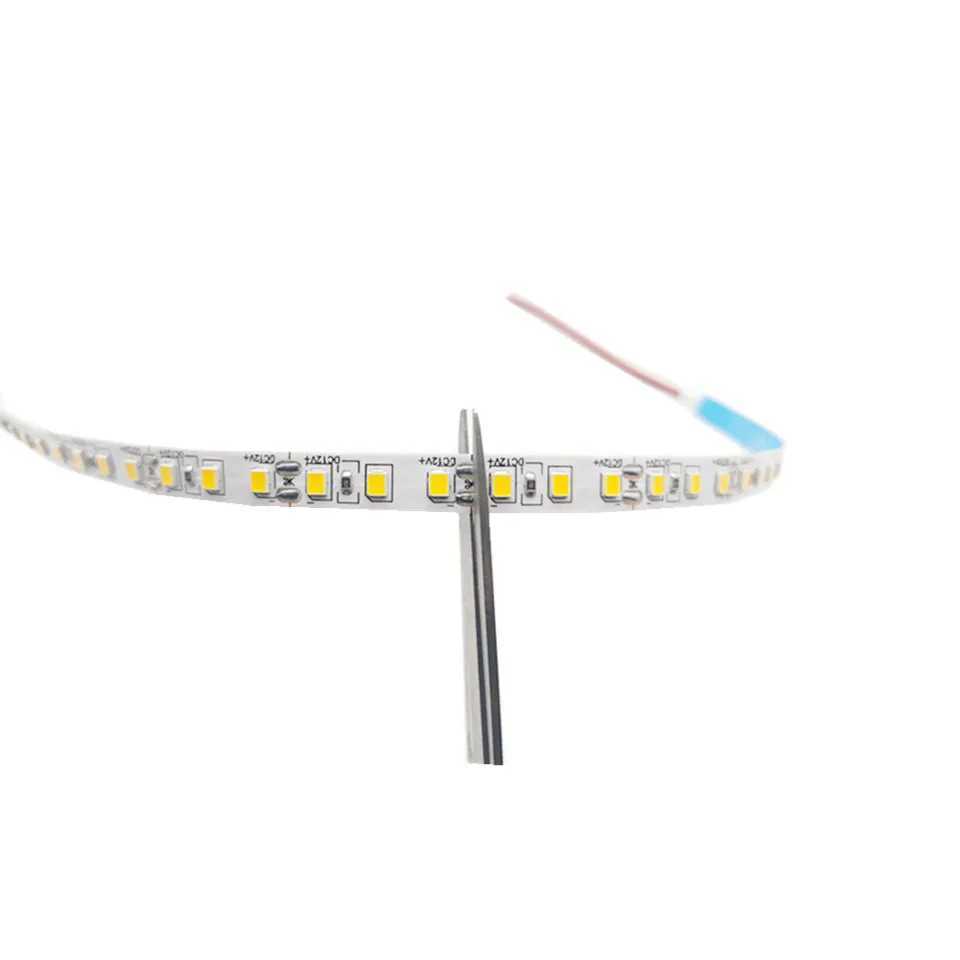 Golden Yellow 5m Non Waterproof Set DC12V LED Strip 2835 8mm IP20 120LEDs/m for Home Decoration 12V DC flexible led tape ribbon W250701