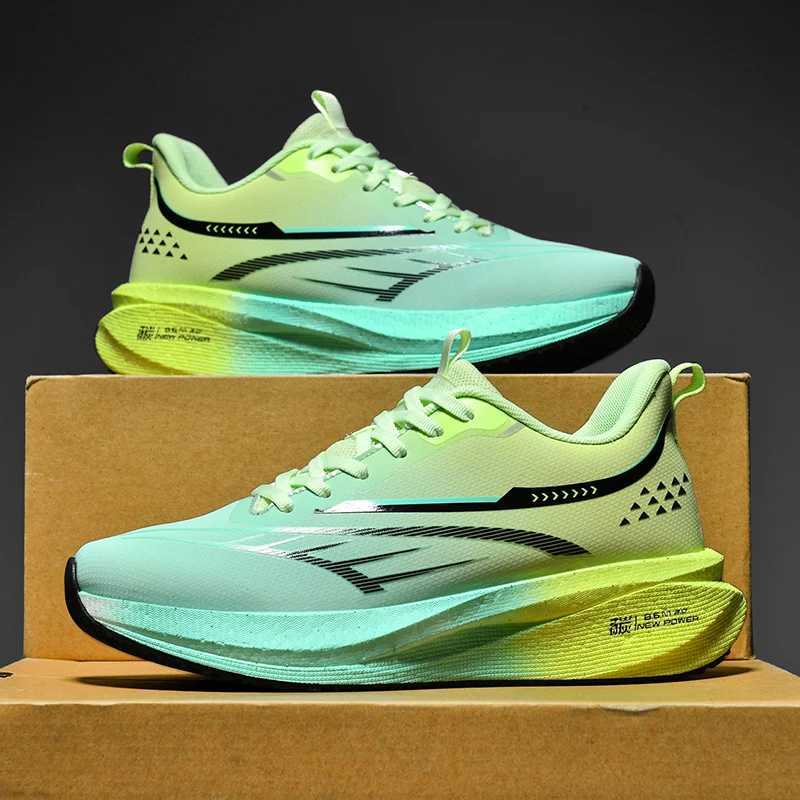 Men Running Shoes Woman Trainer Race Breathable Couple Sneakers Men Sneakers Lace Up Toe Cushioning Shoes for Men Carbon Plate Z250702