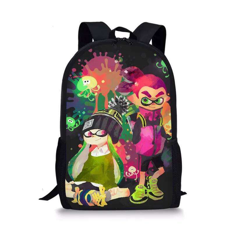 Fashion Novelty Cool Splatoon 2 Notebook pupil School Bags 3D Print Oxford Waterproof Boys/Girls Laptop Backpacks