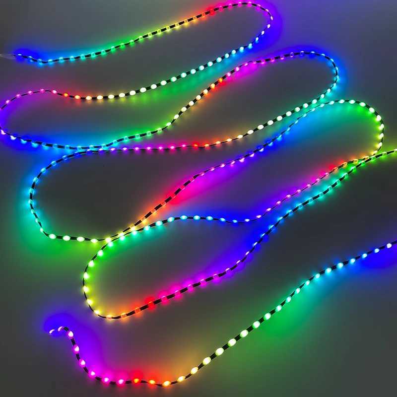 5V WS2811 WS2812 3PIN Black Wire LED String Lights Dream Color RGBIC Addressable Individually Fairy Light Seed Pixels Light W250701