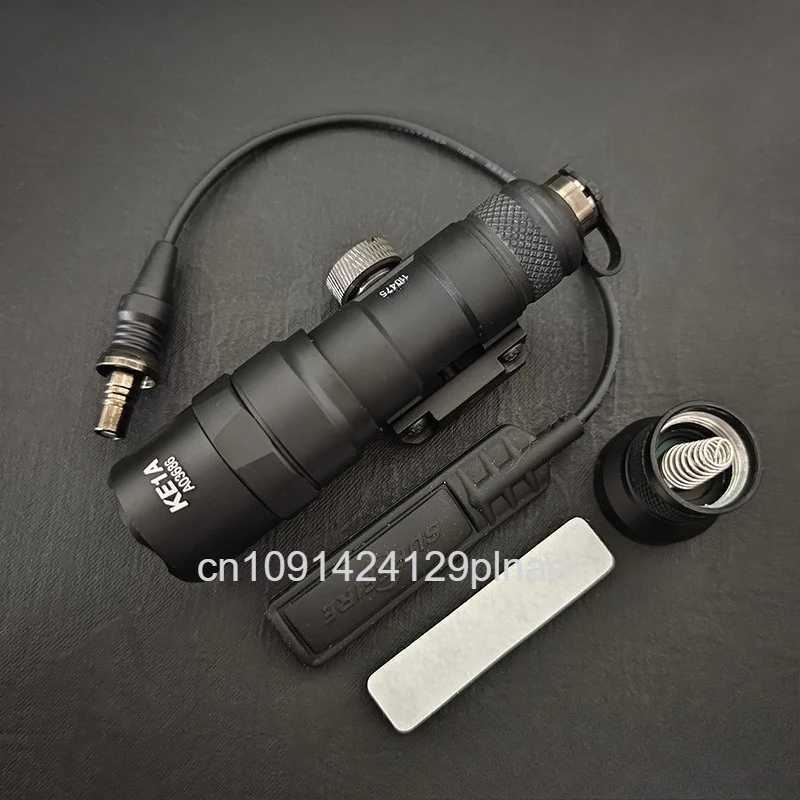 Tactical SF M300A M300B Airsoft Gl El Feneri ift Anahtar AR15 Tfek 20mm Ray Avclk Silah LED Silah Lambas zcilik IklarXJ250701