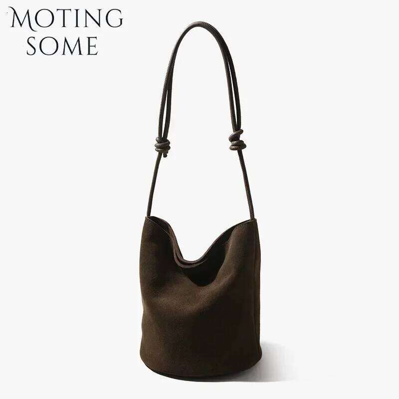 Elegant Women's Mini Tote by Motingsome: Soft Suede with Adjustable Straps & Classic Design