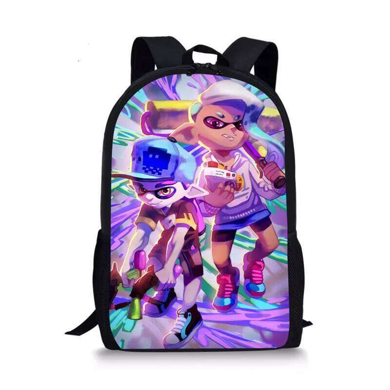 Fashion Novelty Cool Splatoon 2 Notebook pupil School Bags 3D Print Oxford Waterproof Boys/Girls Laptop Backpacks