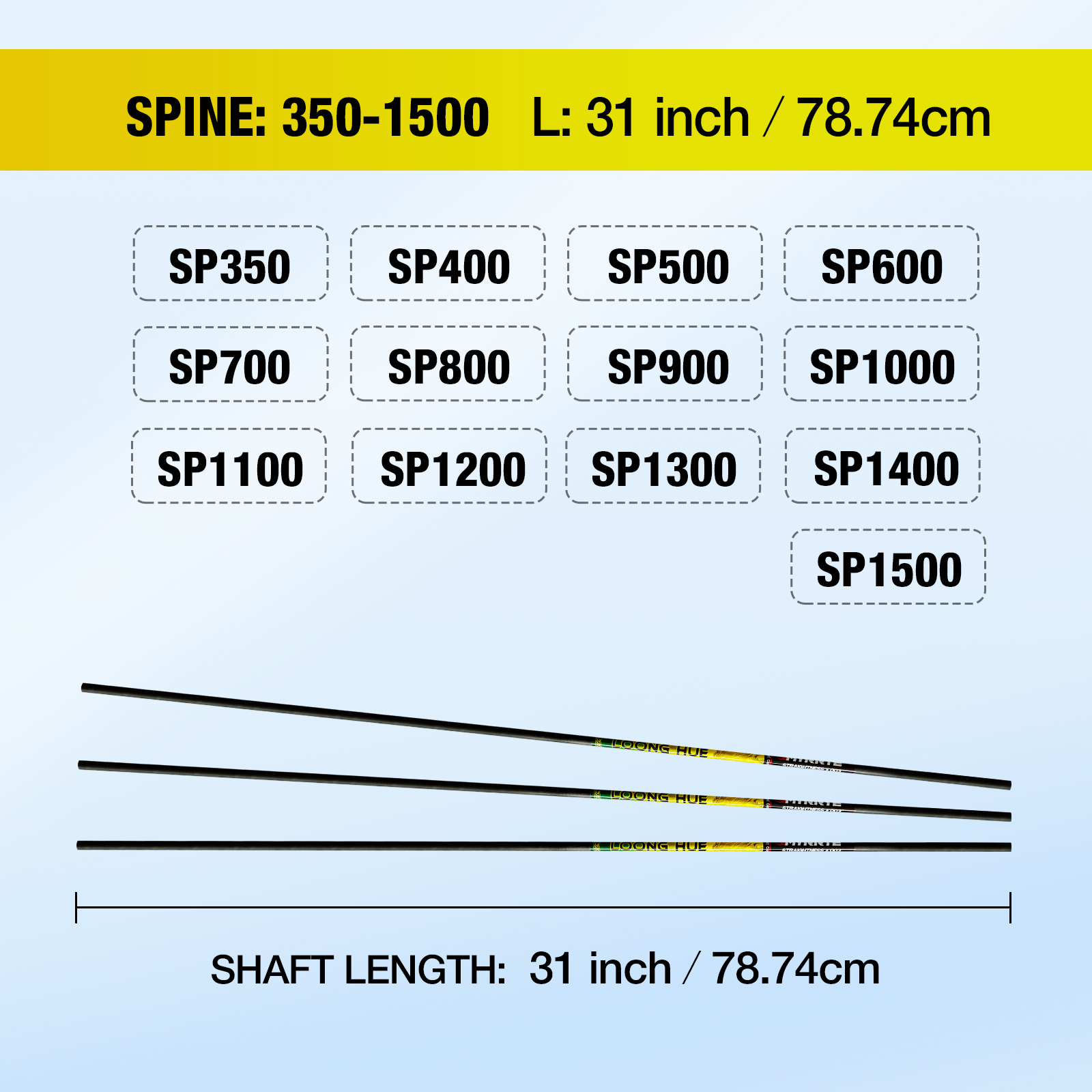 31-inch Carbon Shaft DIY 12Pcs +/-.003 Straightness Spine 350-1500 Pure Carbon Arrow Shaft Arrows Hunting Shooting Shaft Can Be Customized