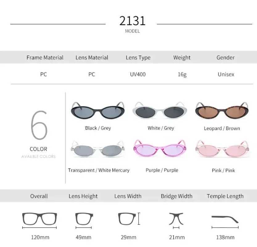 Sexy Small Oval Womens Sunglasses 2025 New Fashion Leopard Brown Hot Sun Glasses Female Retro Colorful Shade Eyeglass XJ250701
