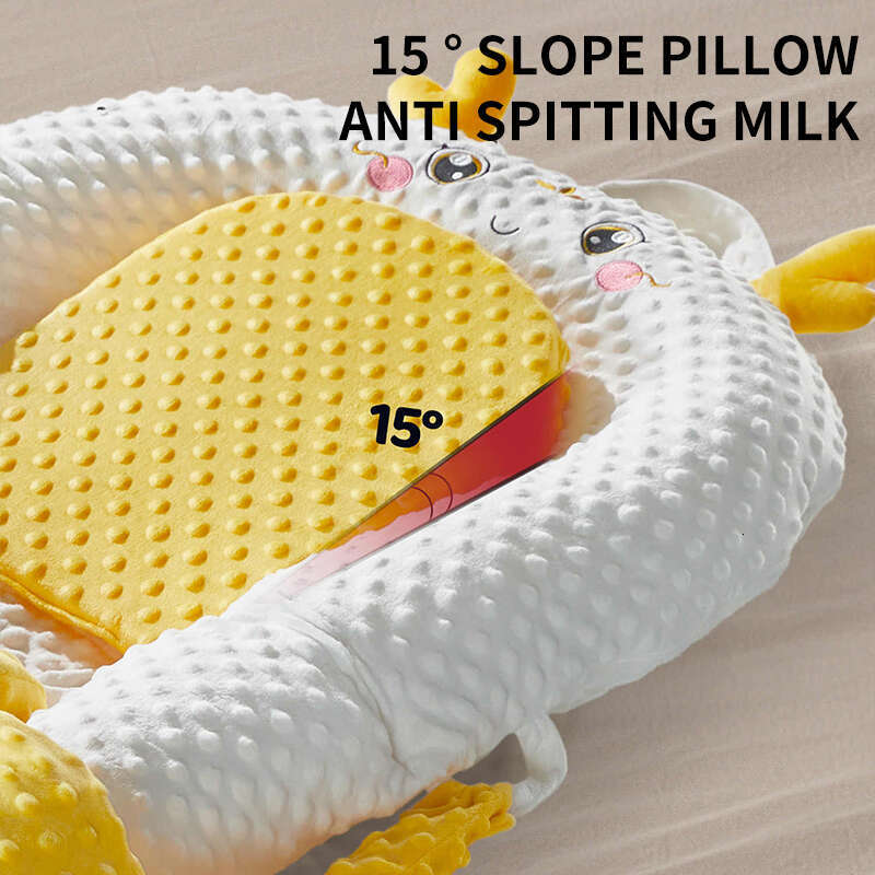 Bed-in-Bed Baby Anti-Spit-Up Slope Pillow Cushion Patting Soothing Palm Pat Hing Sleep Aid