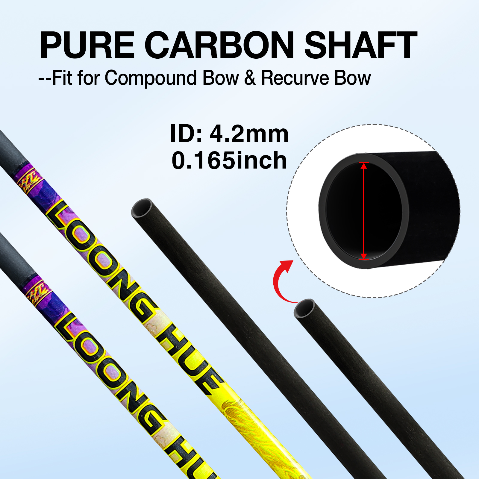 Carbon Shaft DIY 31-inch 12Pcs +/-.006 Straightness Spine 350-1500 Pure Carbon Arrow Shaft Arrows Hunting Shooting Shaft Can Be Customized