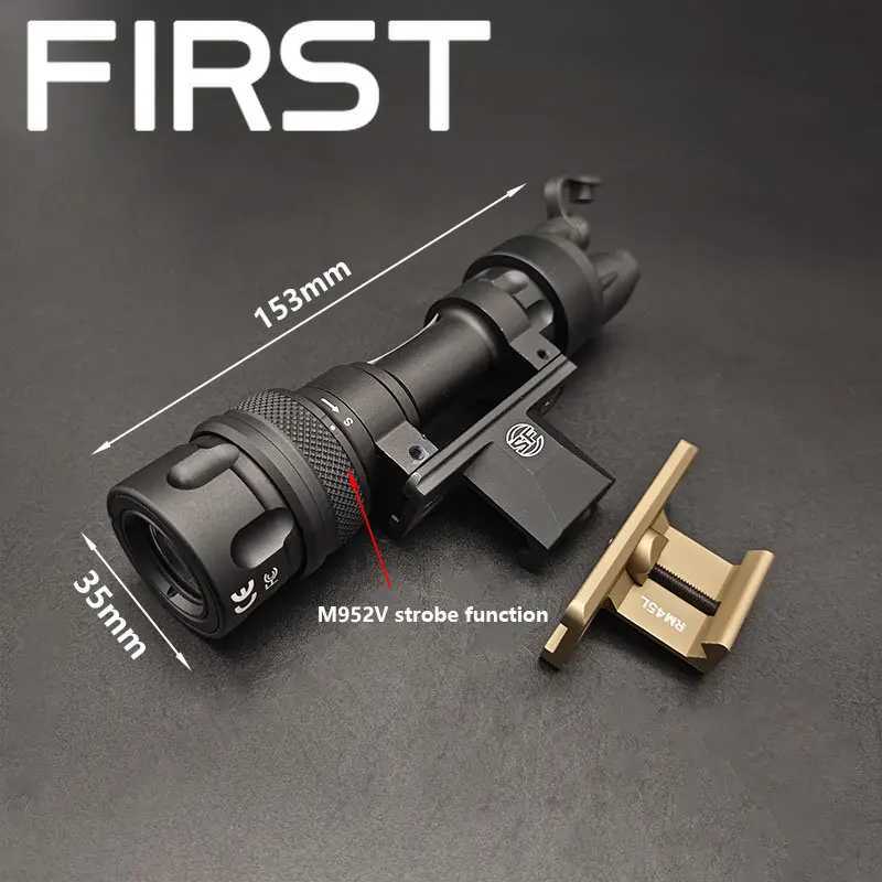 SOTAC Tactical Metal M951 M952V Strobe LED Surefir Flashlight With M93 QD Mount Weapon Light 20mm Picatinny Rail Airsoft Hunting XJ250701