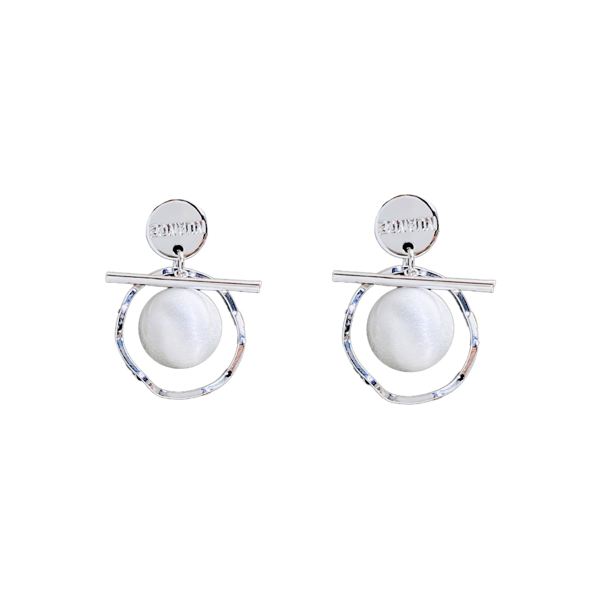 Kanamina Unique Niche Round Ladies' Jewelry Earrings Stitched Brushed Ball Earrings For Women Designer Earrings S925 Silver Needle Fashionable El