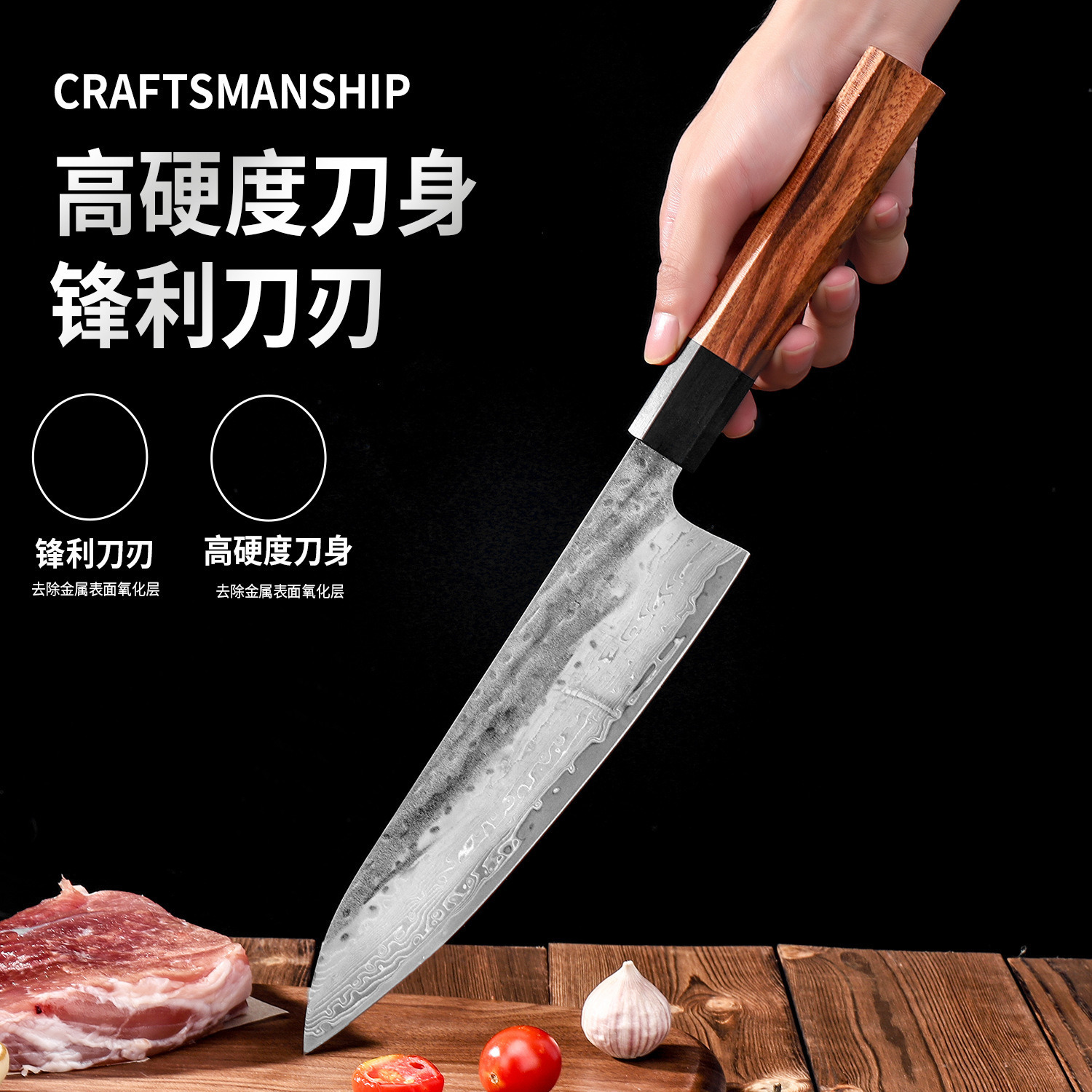 TURWHO 6 Japanese Honesuki knife hand forged Damascus steel professional kitchen knife chef sharp and practical Boning cooking tools 241220