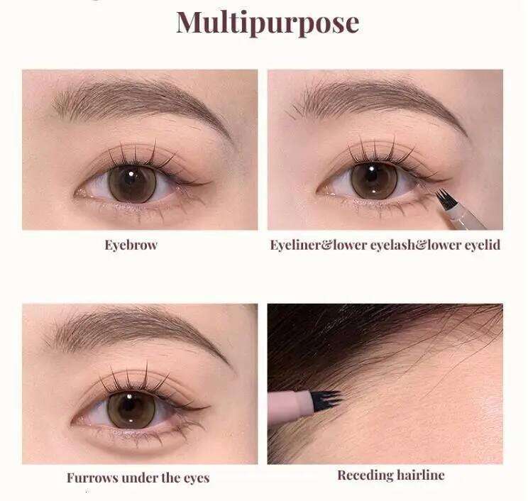 FLORTTE I Am Super Beauty Liquid Pen Knife Edge Water Quad Split Pencil Lasting Wild Eyebrow Makeup Cosmetics X250702