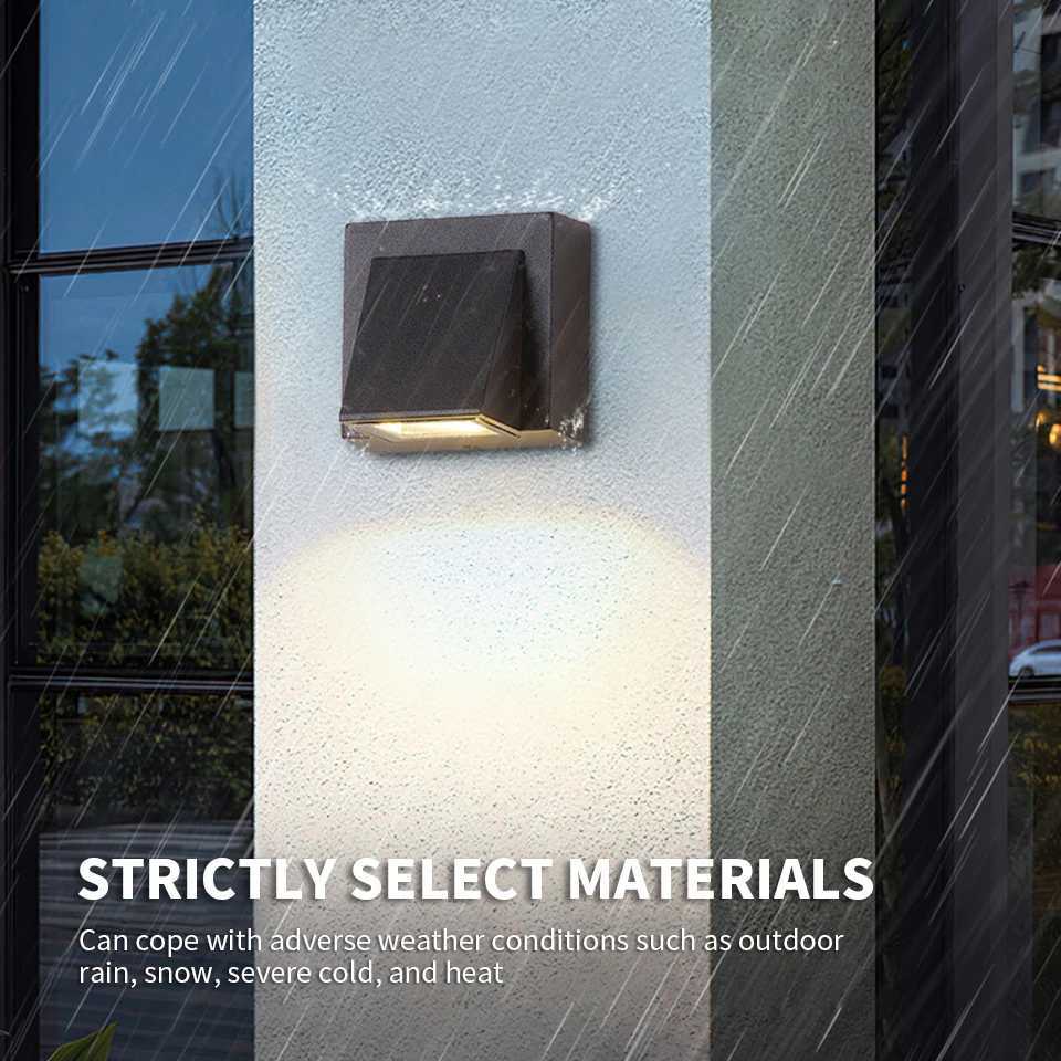 indoor outdoor LED wall lights IP66 Waterproof up down LED 6W LED Wall Lamp Surface Mounted Garden Porch Sensor LED Light XJ250624