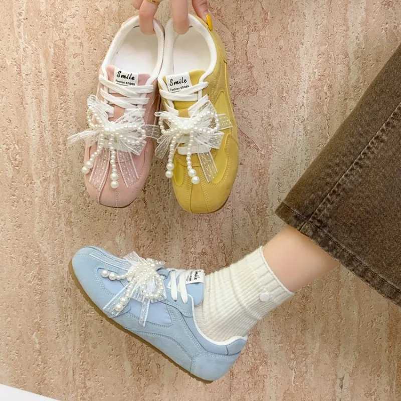 Women Sneakers 2024 Spring And Autumn New Leopard Print German Training Shoes Women Contrast Flat Casual Shoes Women XJ260702