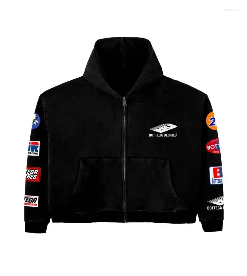 Men's Hoodies Men Hoodie Sweatshirts Harajuku Style Gothic Tracksuit Clothing Retro Zipper Sweatshirt Trendy