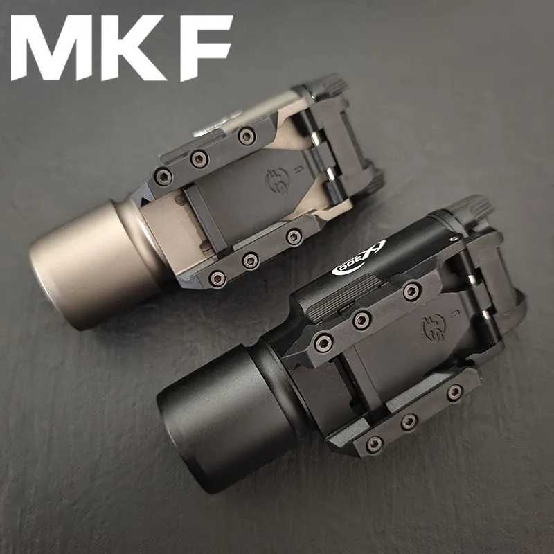 Tactical X300 X300U Pistol Gun Flashlight LED White 600 Lumens Hunting Weapon light Fit 20MM Picatinny Rail 1911 Scout light XJ250701