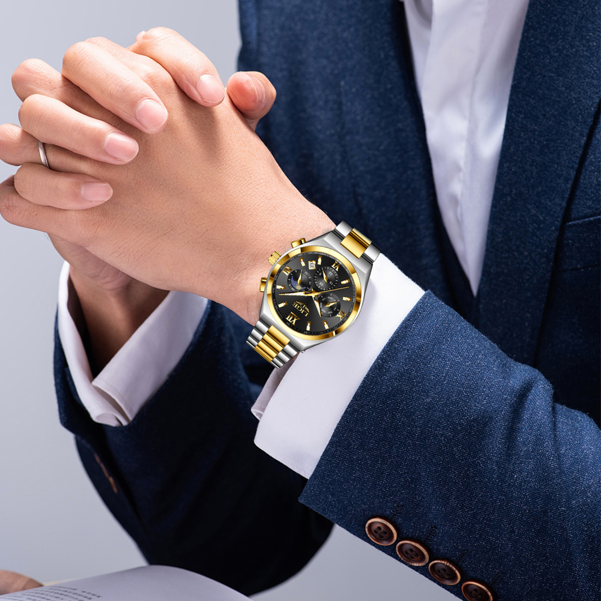 LIGE Quartz Watch Waterproof Watch Top Men Brand watch Universal Style Square Case Fashion Business Watch Holiday Gift Teen Watch Student Watch