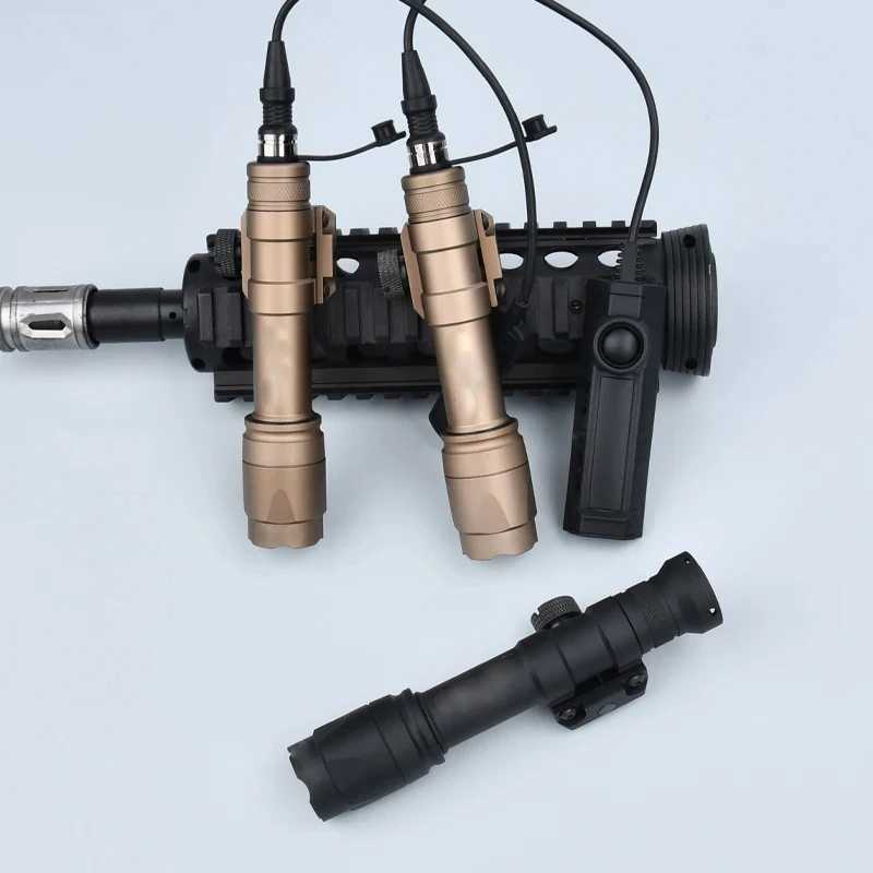 Suref Tactical M600 M600C Hunting Weapon Flashlight Dual Function Tactical Rifle Airsoft Accessories Weapon Scout Light LED XJ250701