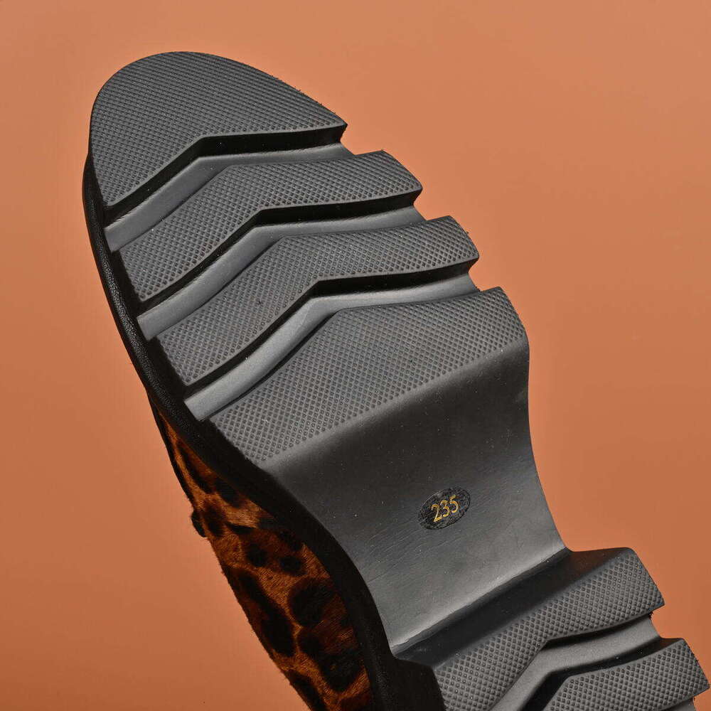 Fashion casual shoes Exotic Leopard Print Platform Oxford Shoes with Chunky Sole Okimoz