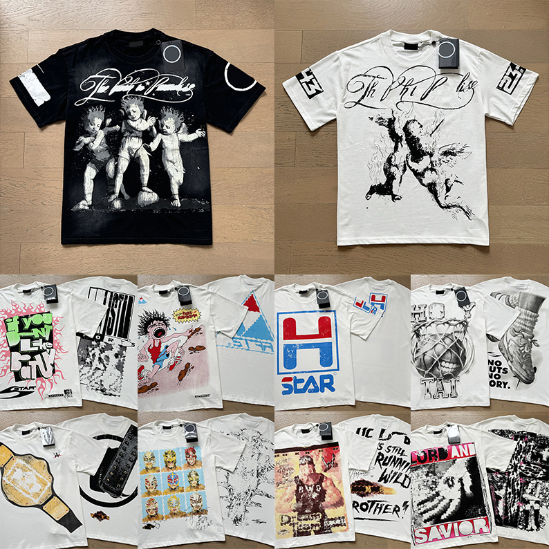 designer t shirt men tshirt graphic tee for men womens hippie Y2K vintage streetwear washed classic mens hip hop clothing