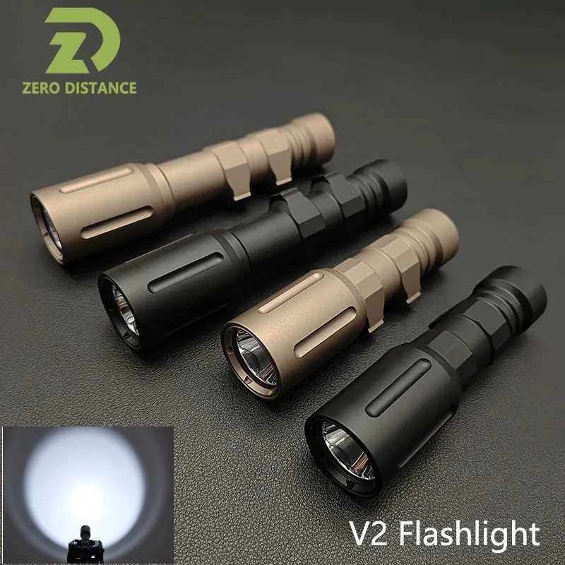 Tactical Gear PlhV2 Flashlight LED White High Power Metal Light 1000 Lumens AR15 HK416 Airsoft Hunting Weapon Scout LightXJ250701