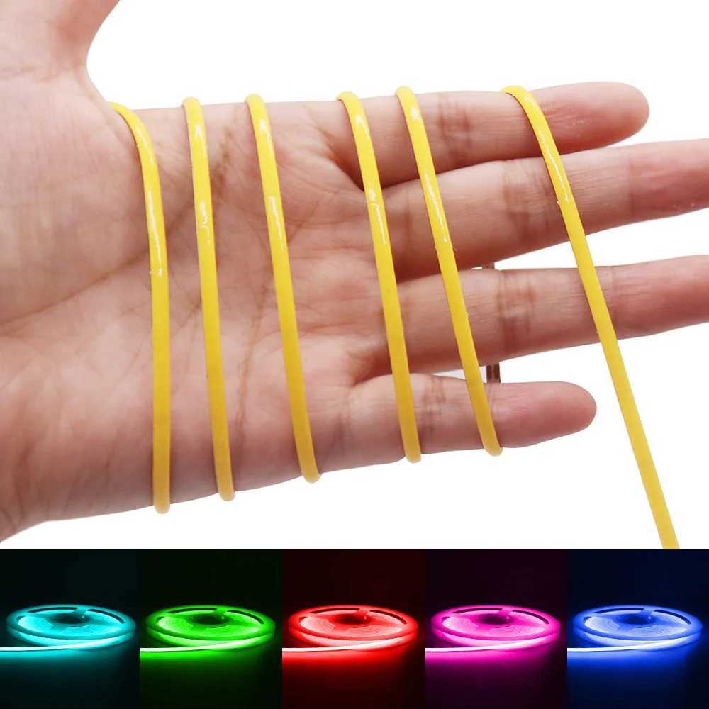 2.7mm Super Thin COB LED Strip Light 3V 5V 12V Colored Light Strips For Room Decoration Car FOB Flexible Ribbon Dimmer Backlight W250701