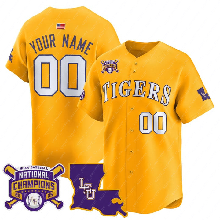 2025 LSU Baseball Jersey Paul Skenes