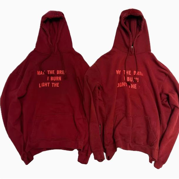 Men's Hooded Hip Hop Print Loose Hoodie Male Fleece Hoodies 25ss