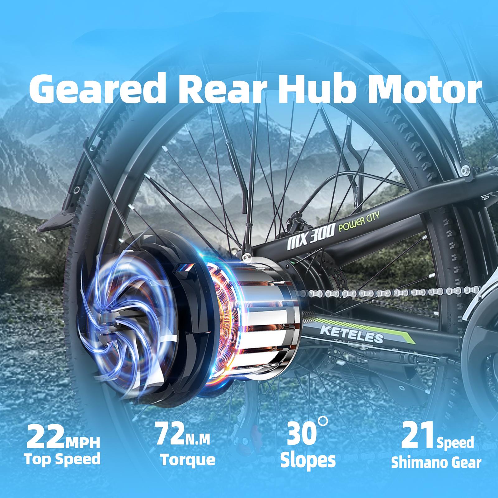 Adult-Friendly Electric Mountain Bike: 1000W Powerful Motor, 26" Tires & Robust Frame,Folding E-Bike