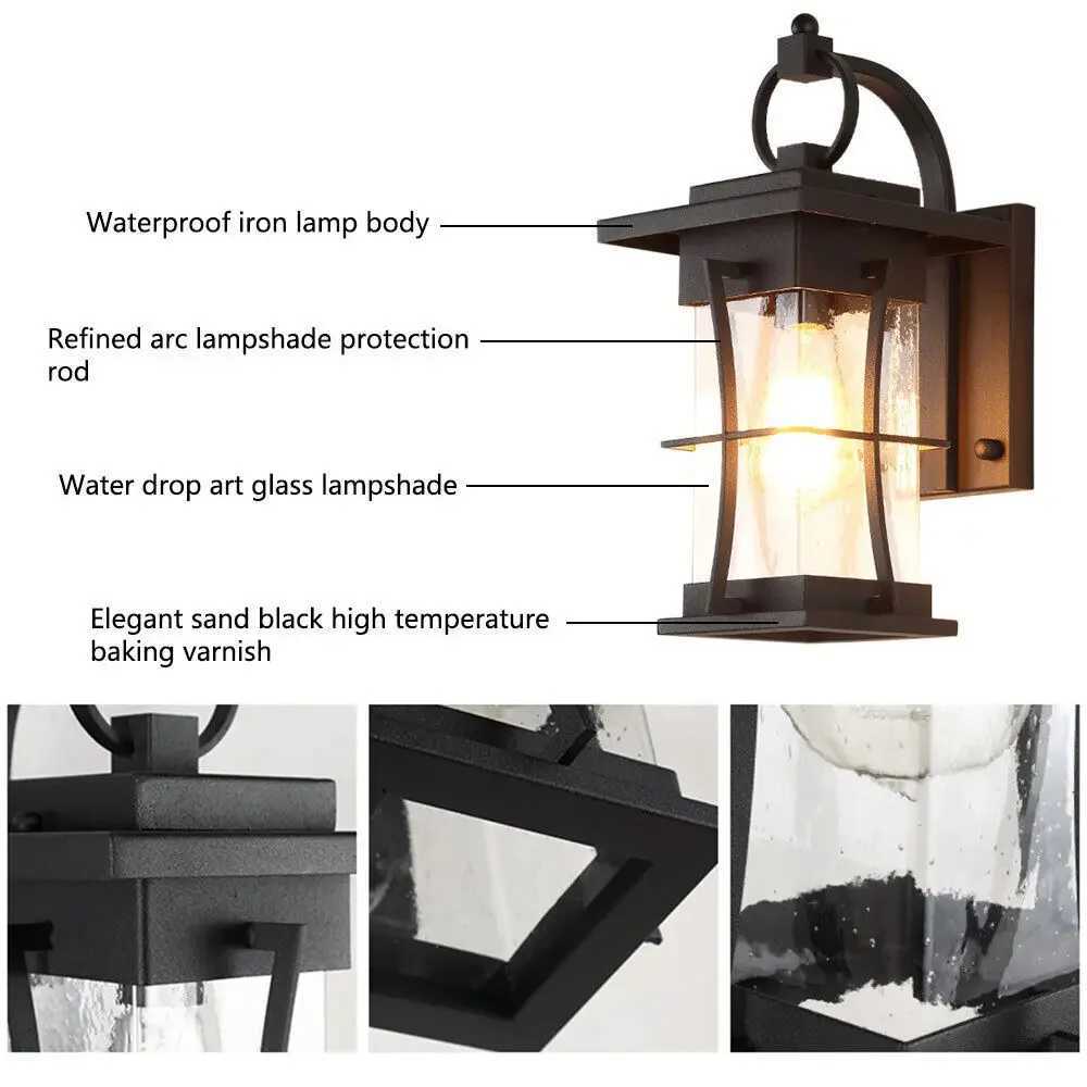 Elegant Black Wall Lamp A Fusion of Classic Design and Magical Light for a Romantic AtmosphereXJ250624