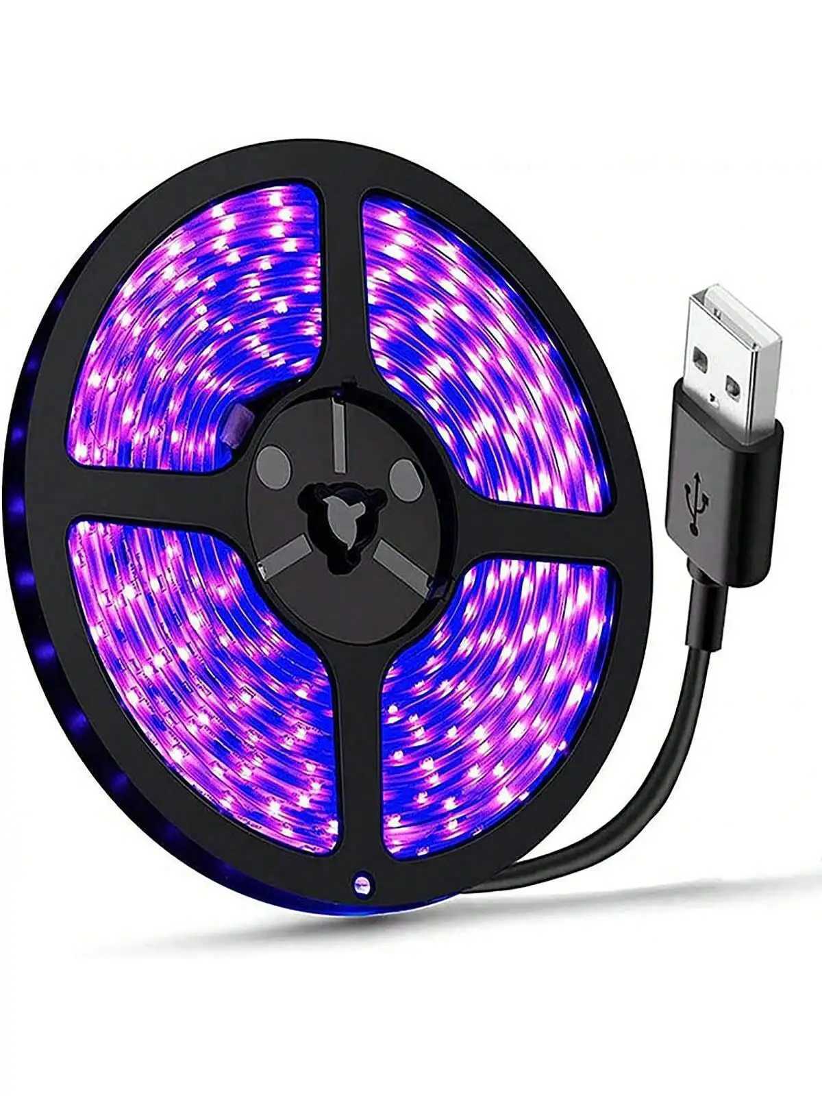 Purple 5V USB LED Strip Lights for Smart TV Backlighting Gaming Room Decor Christmas Lights Kitchen Closet Wardrobe Decoration W250701