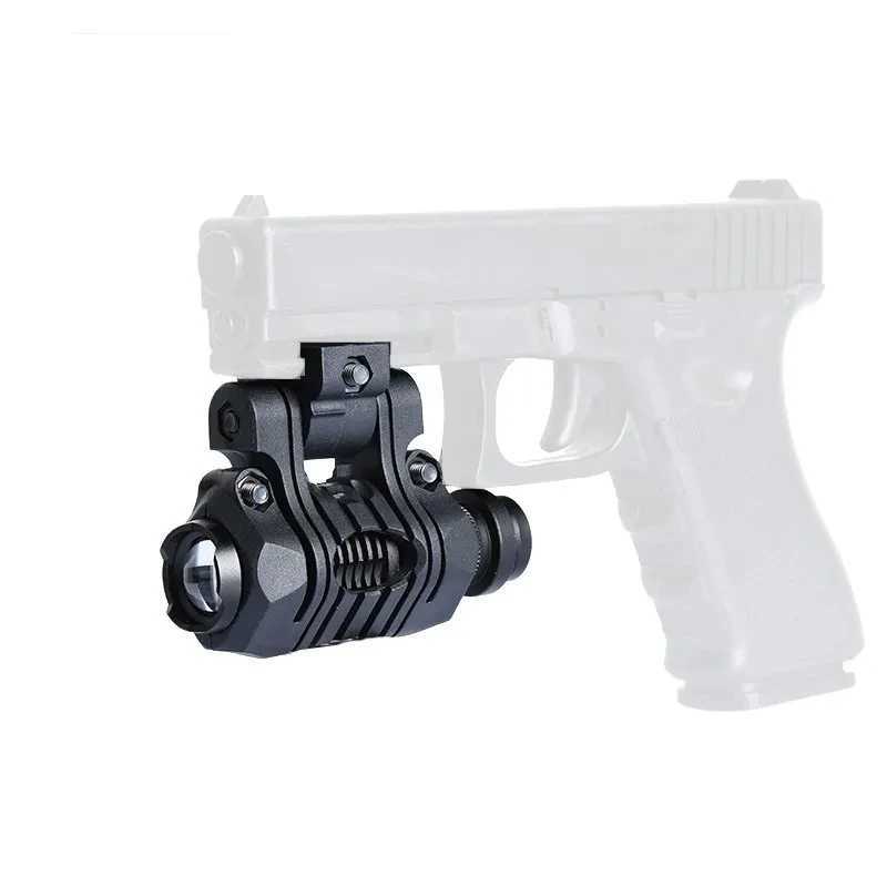 Tactical Helmet Light FAST Helmet Flashlight Strobe Telescopic Zoom Survival Safety Lamp With Hat Clamp Holder Camping Hunting XJ250701