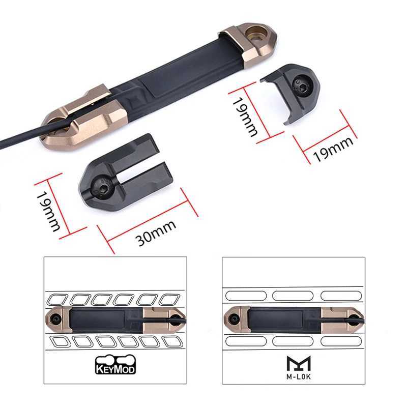 Mlok Keymod Rail Mount Surefir M600 M300 Airsoft Weapon Scout Light Flashlight DBAL ST07 Pressure Pad Switch Airsoft AccessoriesXJ250701