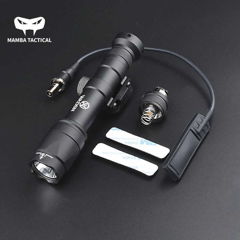 WADSN Tactical SF M600 M600C M600B Scout Gun Weapon Light 600 Lumens AR15 Rifle Airsoft Flashlight Hunting Torch Fit 20mm Rail XJ250701