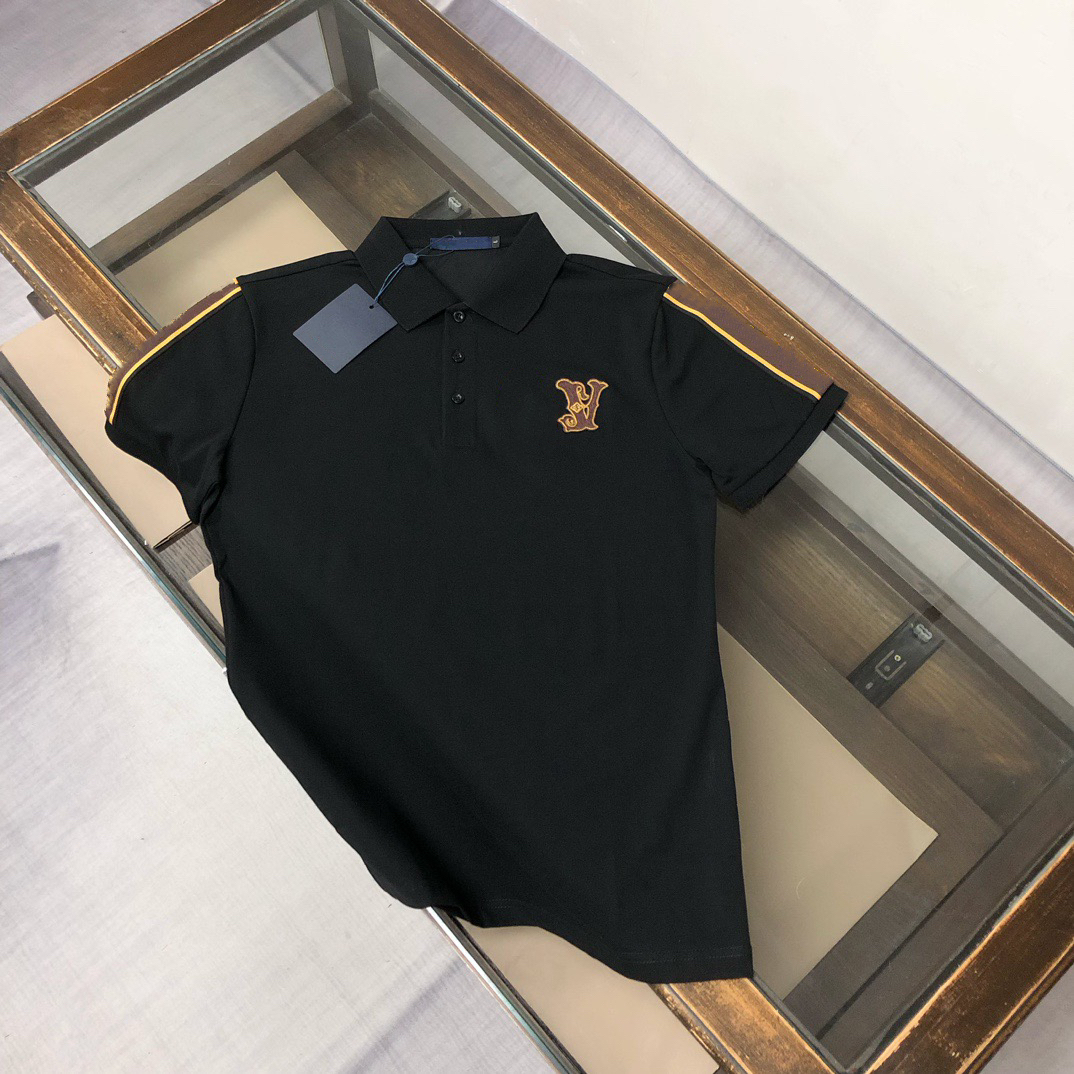 Designer men's polo classic shirt, men's short-sleeved t-shirt with lapel, casual letter-printed fashion-forward luxury men's T-shirt. Asian size M-3XL