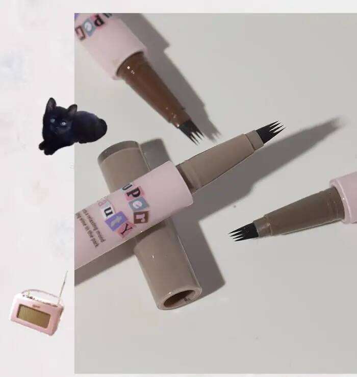 FLORTTE I Am Super Beauty Liquid Pen Knife Edge Water Quad Split Pencil Lasting Wild Eyebrow Makeup Cosmetics X250702