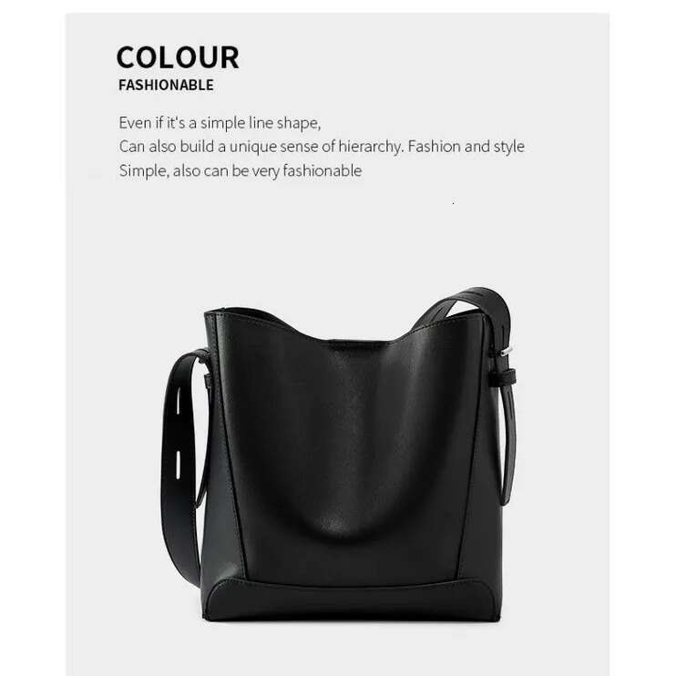 Free shipping fashion designer bag Luxury bag New Women s High End Large Capacity Bucket Soft Leather Versatile Shoulder Crossbody Bag handbag