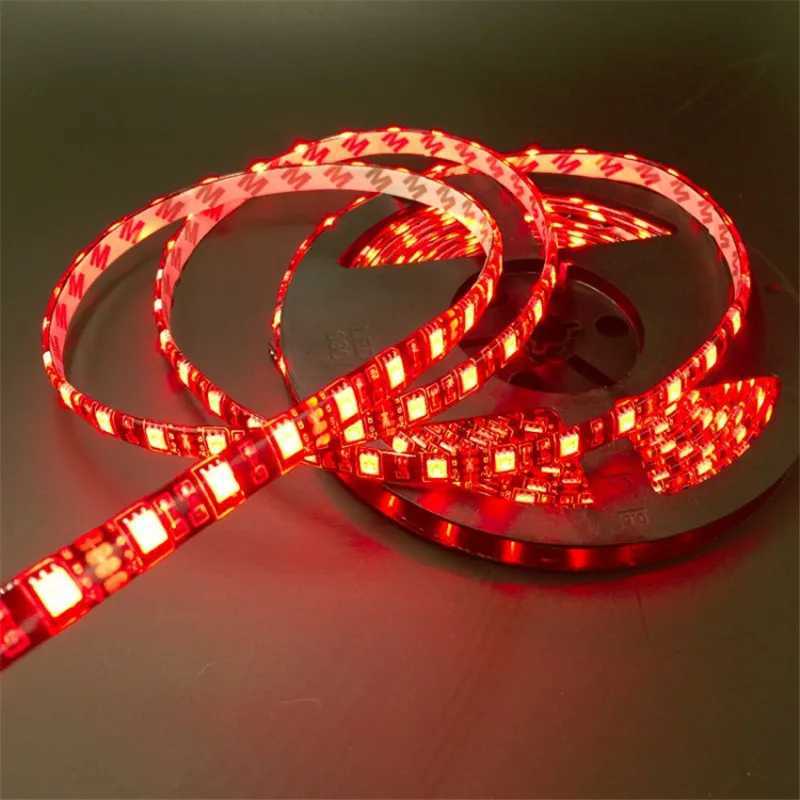 16.4ft Led Strip 5050 RGB 1m/2m/3m/4m/5m Black PCB 12V 60LEDs/m Waterproof IP65/Non Waterproof IP20 For TV Background Decoration W250701